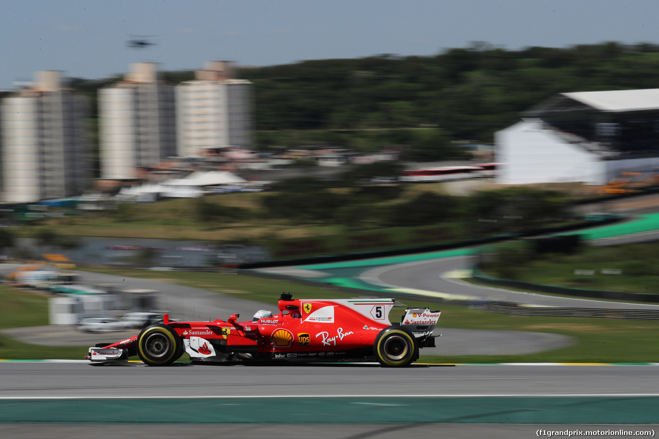 GP BRASILE, 12.11.2017 - Gara, Sebastian Vettel (GER) Ferrari SF70H