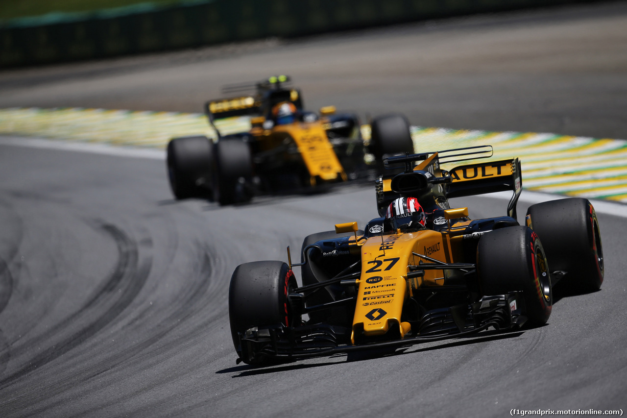 GP BRASILE, 12.11.2017 - Gara, Nico Hulkenberg (GER) Renault Sport F1 Team RS17