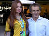GP BRASILE, 12.11.2017 - Marina Ruy Barbosa (BRA) Actress e Alain Prost (FRA) Renault Sport F1 Team Special Advisor