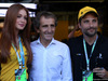 GP BRASILE, 12.11.2017 - Marina Ruy Barbosa (BRA) Actress e Alain Prost (FRA) Renault Sport F1 Team Special Advisor