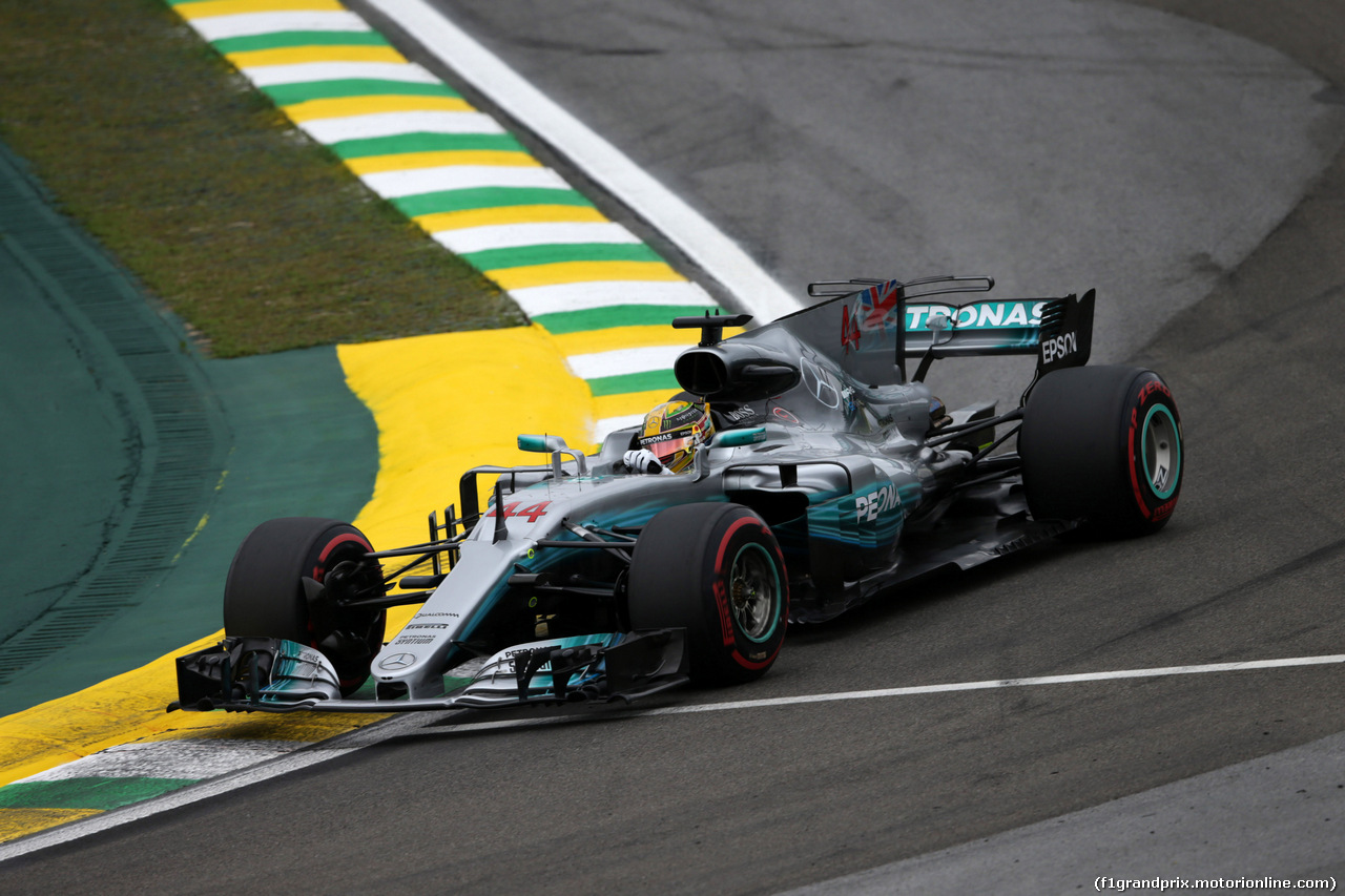 GP BRASILE, 11.11.2017 - Prove Libere 3, Lewis Hamilton (GBR) Mercedes AMG F1 W08