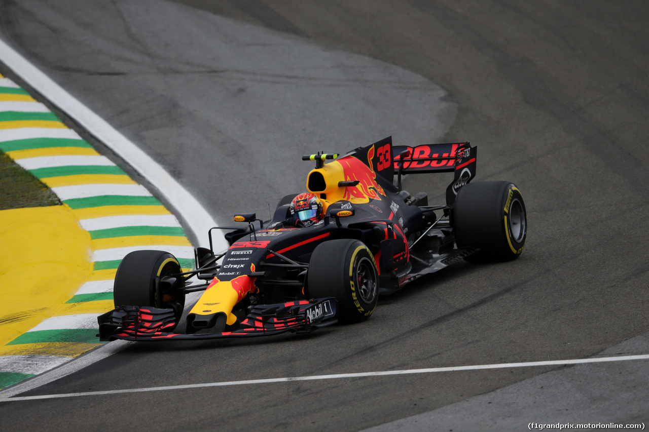 GP BRASILE, 11.11.2017 - Prove Libere 3, Max Verstappen (NED) Red Bull Racing RB13