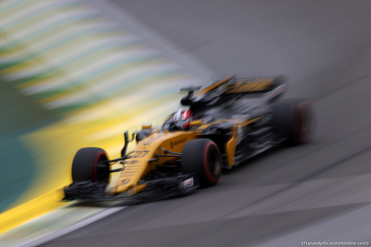 GP BRASILE, 11.11.2017 - Prove Libere 3, Nico Hulkenberg (GER) Renault Sport F1 Team RS17