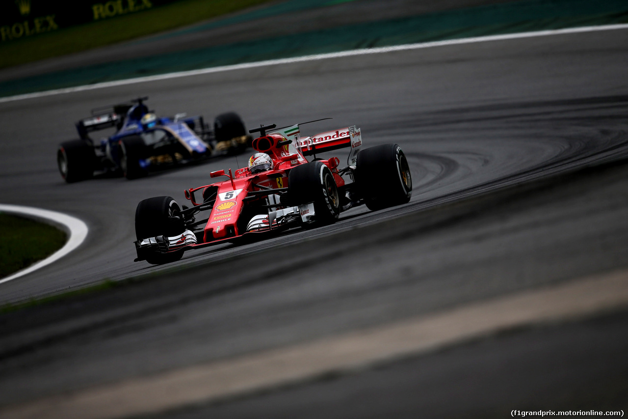 GP BRASILE, 11.11.2017 - Prove Libere 3, Sebastian Vettel (GER) Ferrari SF70H