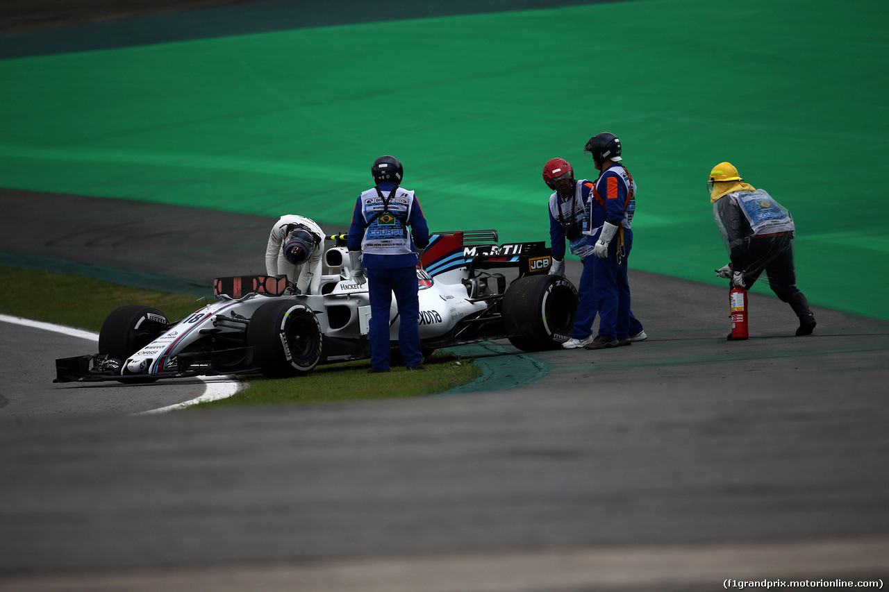 GP BRASILE, 11.11.2017 - Prove Libere 3, Lance Stroll (CDN) Williams FW40