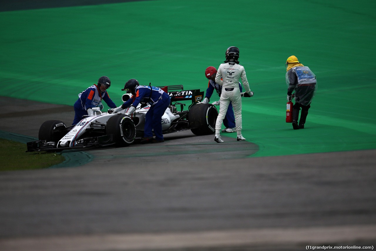 GP BRASILE, 11.11.2017 - Prove Libere 3, Lance Stroll (CDN) Williams FW40