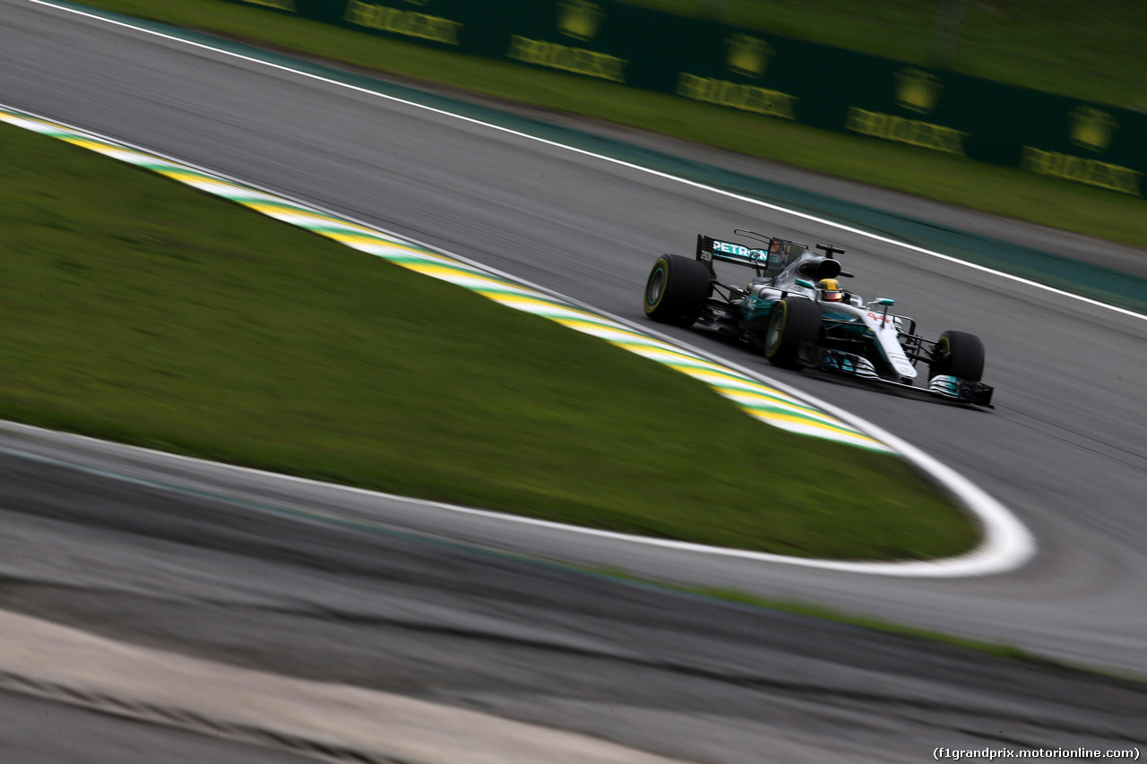 GP BRASILE, 11.11.2017 - Prove Libere 3, Lewis Hamilton (GBR) Mercedes AMG F1 W08