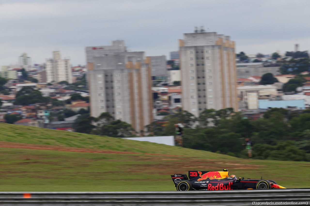 GP BRASILE, 11.11.2017 - Prove Libere 3, Max Verstappen (NED) Red Bull Racing RB13