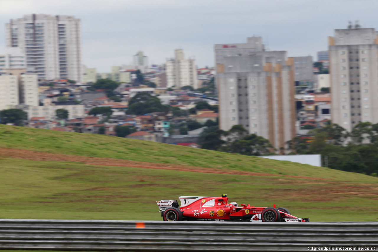 GP BRASILE, 11.11.2017 - Prove Libere 3, Kimi Raikkonen (FIN) Ferrari SF70H