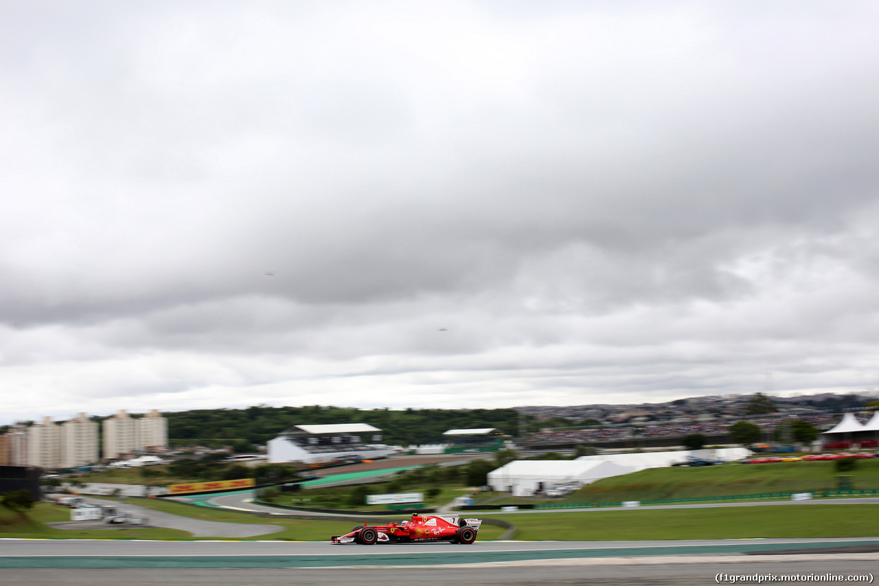 GP BRASILE, 11.11.2017 - Prove Libere 3, Kimi Raikkonen (FIN) Ferrari SF70H