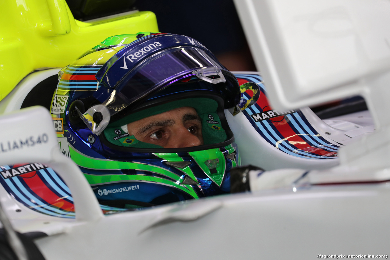 GP BRASILE, 11.11.2017 - Prove Libere 3, Felipe Massa (BRA) Williams FW40