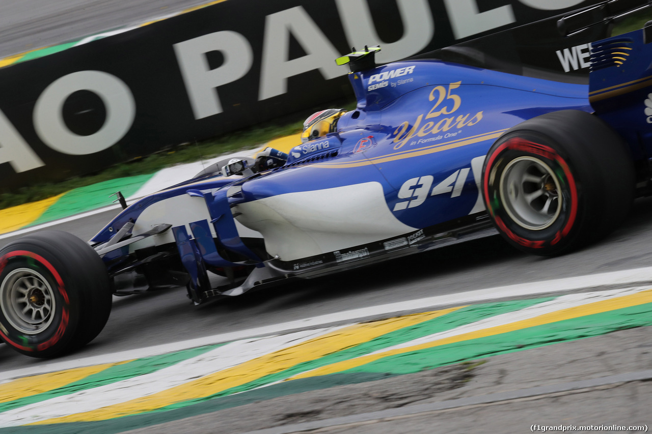 GP BRASILE, 11.11.2017 - Prove Libere 3, Pascal Wehrlein (GER) Sauber C36