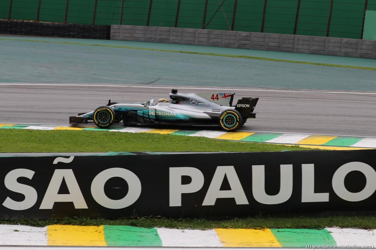 GP BRASILE, 11.11.2017 - Prove Libere 3, Lewis Hamilton (GBR) Mercedes AMG F1 W08