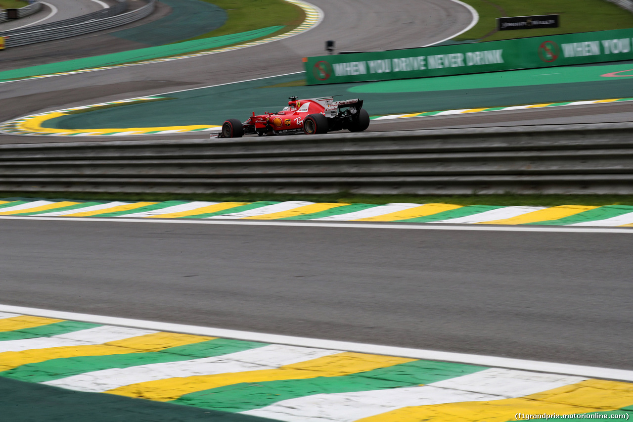 GP BRASILE, 11.11.2017 - Prove Libere 3, Sebastian Vettel (GER) Ferrari SF70H