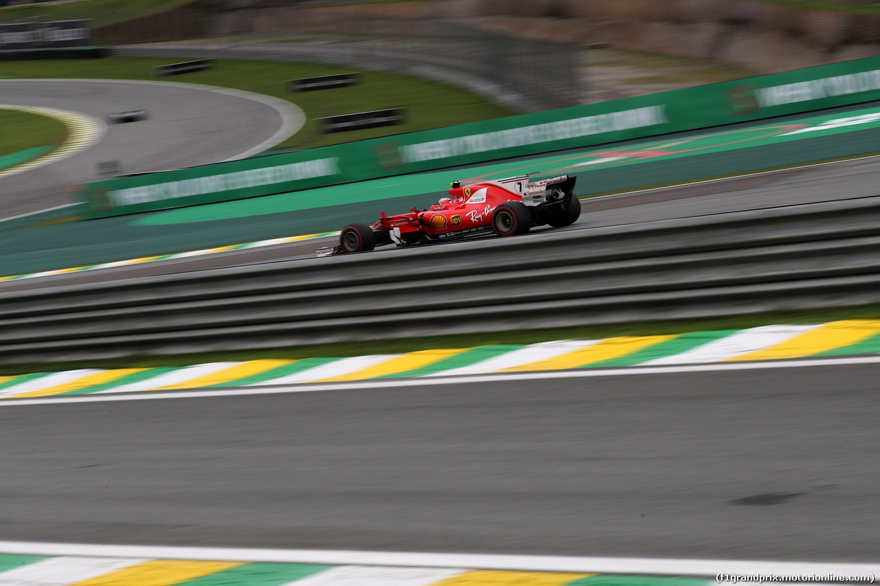 GP BRASILE, 11.11.2017 - Prove Libere 3, Kimi Raikkonen (FIN) Ferrari SF70H