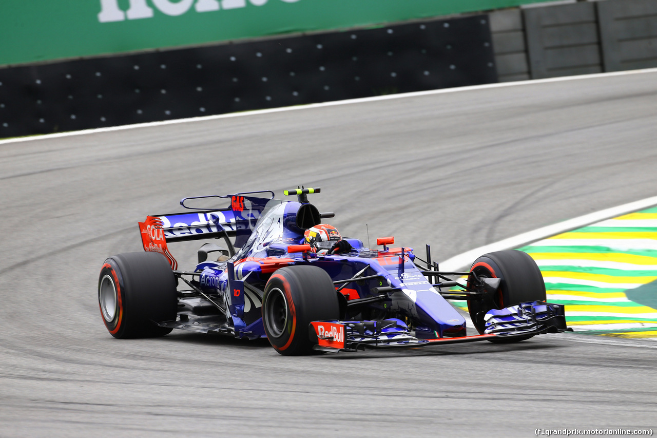 GP BRASILE, 11.11.2017 - Prove Libere 3, Pierre Gasly (FRA) Scuderia Toro Rosso STR12