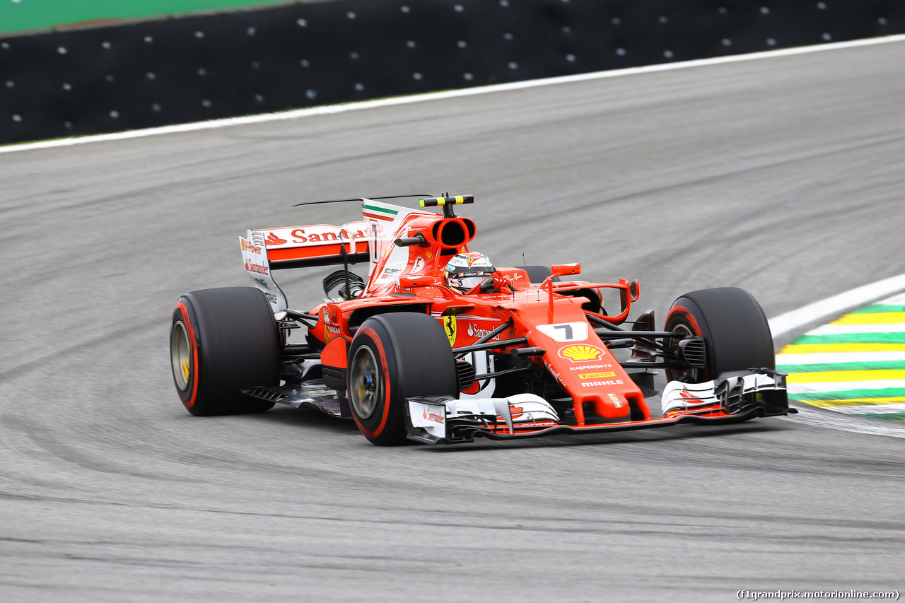 GP BRASILE, 11.11.2017 - Prove Libere 3, Kimi Raikkonen (FIN) Ferrari SF70H