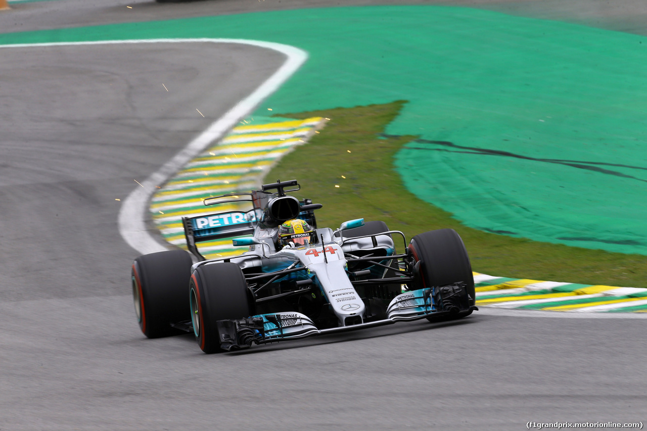 GP BRASILE, 11.11.2017 - Prove Libere 3, Lewis Hamilton (GBR) Mercedes AMG F1 W08