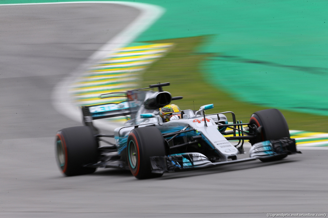 GP BRASILE, 11.11.2017 - Prove Libere 3, Lewis Hamilton (GBR) Mercedes AMG F1 W08