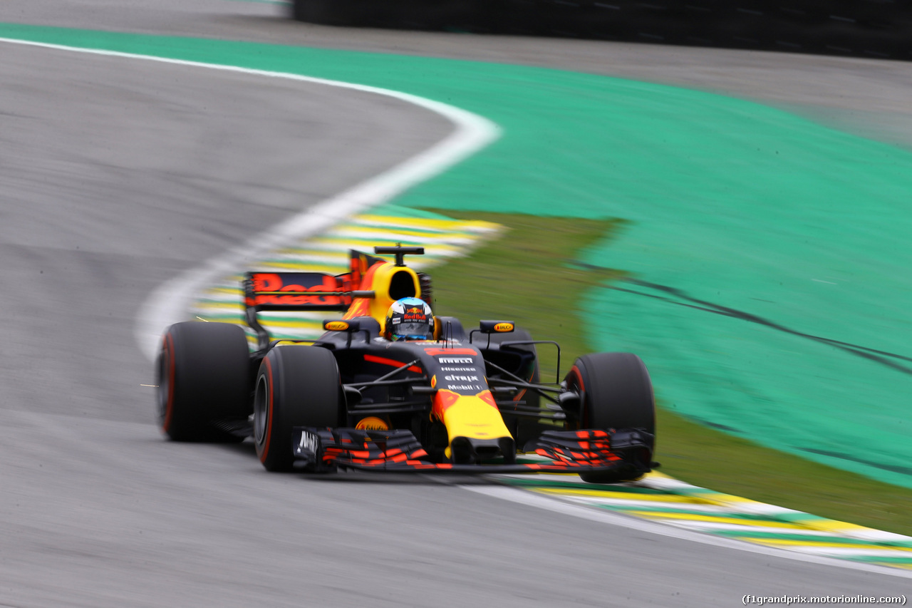 GP BRASILE, 11.11.2017 - Prove Libere 3, Daniel Ricciardo (AUS) Red Bull Racing RB13