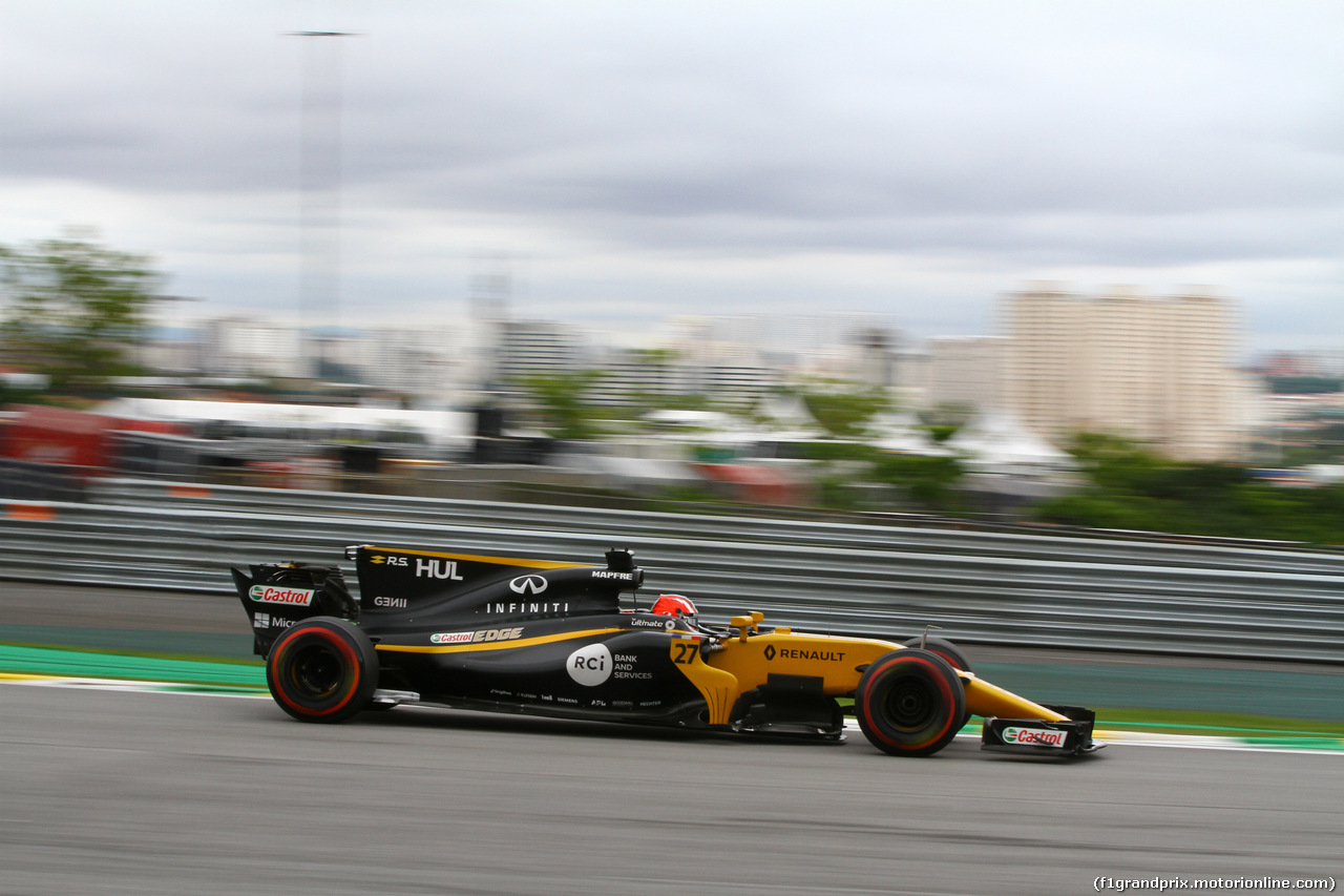 GP BRASILE, 11.11.2017 - Prove Libere 3, Nico Hulkenberg (GER) Renault Sport F1 Team RS17