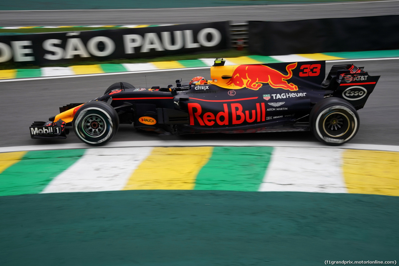 GP BRASILE, 11.11.2017 - Prove Libere 3, Max Verstappen (NED) Red Bull Racing RB13