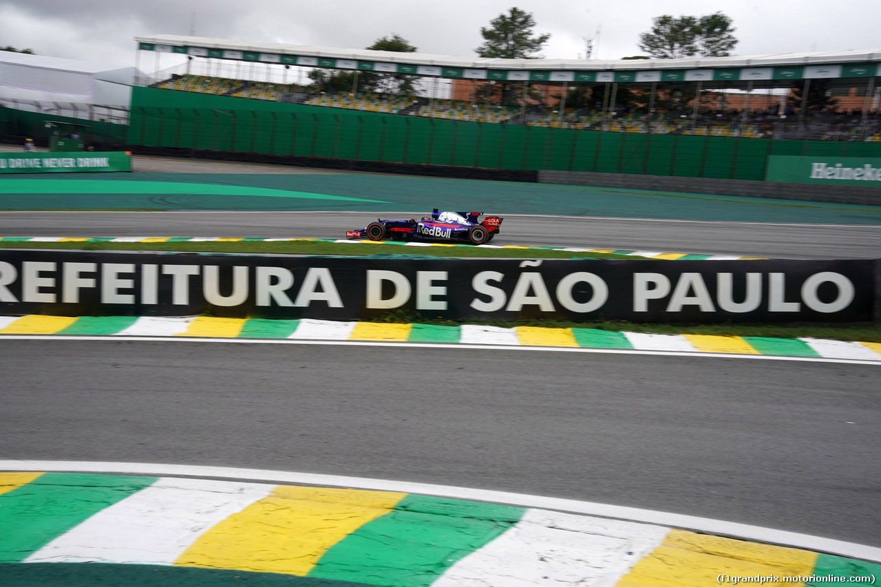 GP BRASILE, 11.11.2017 - Prove Libere 3, Brendon Hartley (NZL) Scuderia Toro Rosso STR12