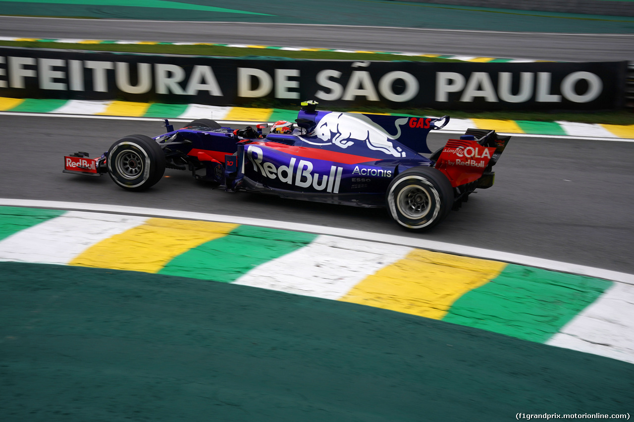 GP BRASILE, 11.11.2017 - Prove Libere 3, Pierre Gasly (FRA) Scuderia Toro Rosso STR12