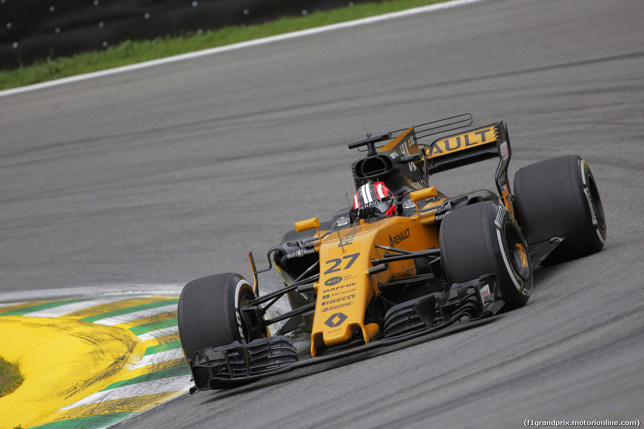 GP BRASILE, 11.11.2017 - Prove Libere 3, Nico Hulkenberg (GER) Renault Sport F1 Team RS17