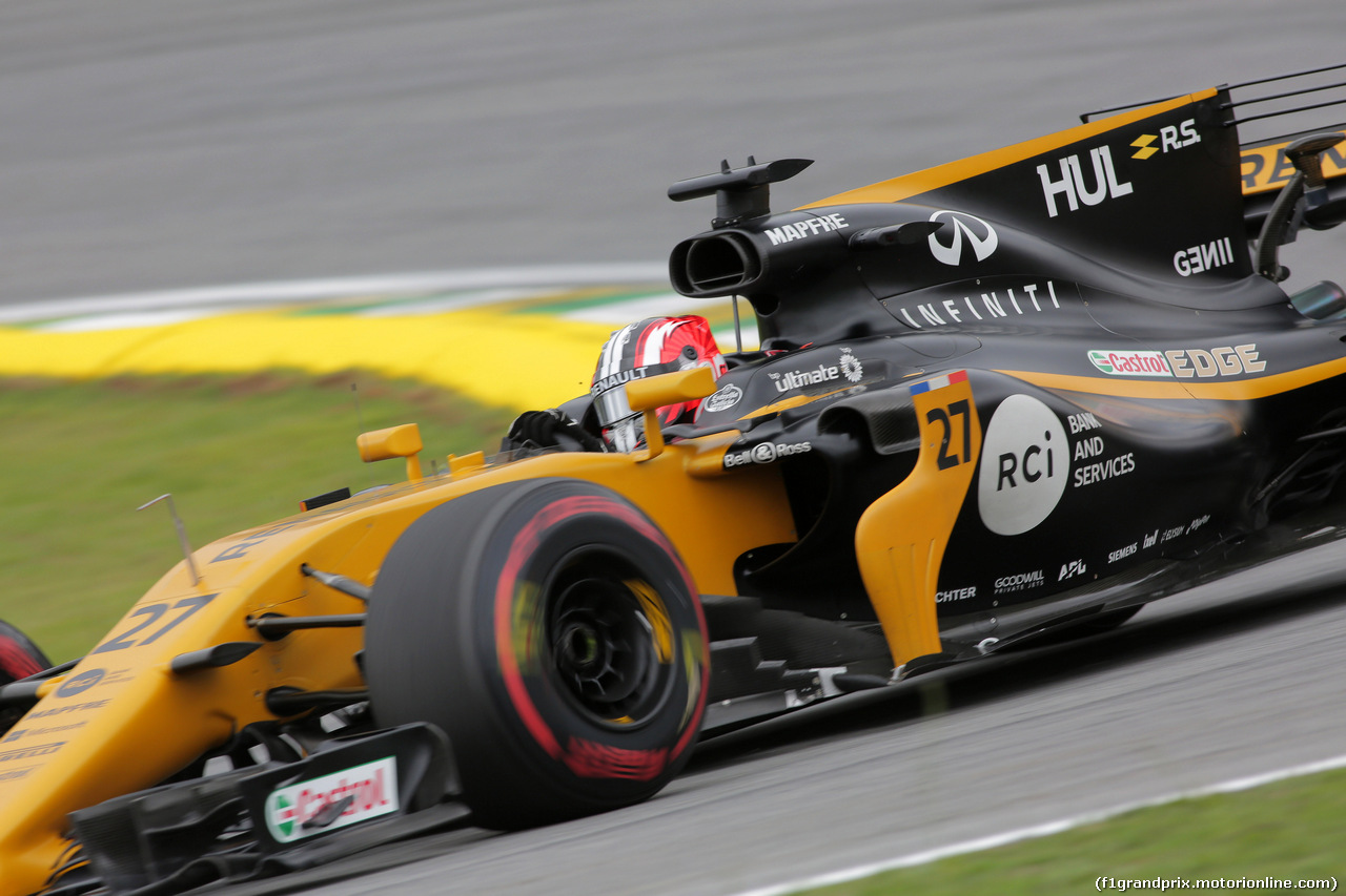 GP BRASILE, 11.11.2017 - Prove Libere 3, Nico Hulkenberg (GER) Renault Sport F1 Team RS17