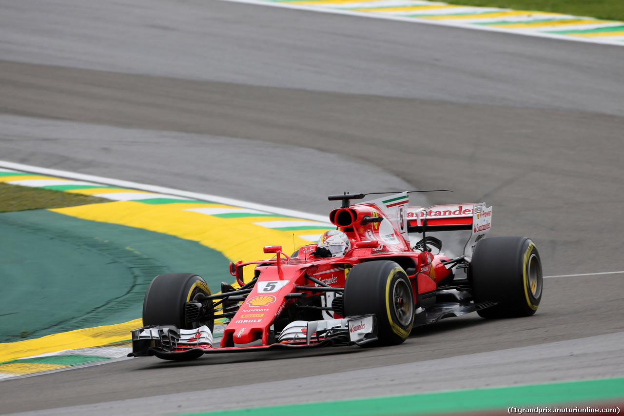 GP BRASILE, 11.11.2017 - Qualifiche, Sebastian Vettel (GER) Ferrari SF70H