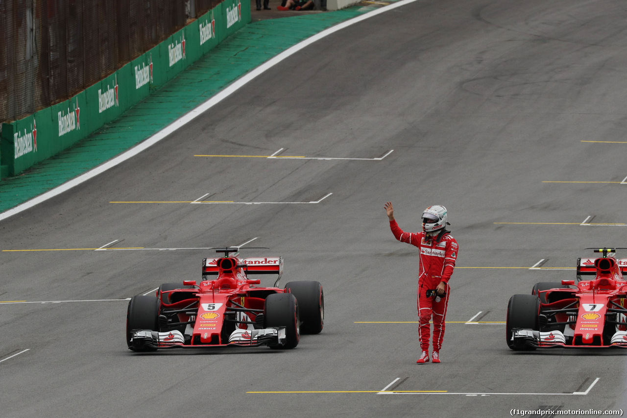 GP BRASILE, 11.11.2017 - Qualifiche, Sebastian Vettel (GER) Ferrari SF70H