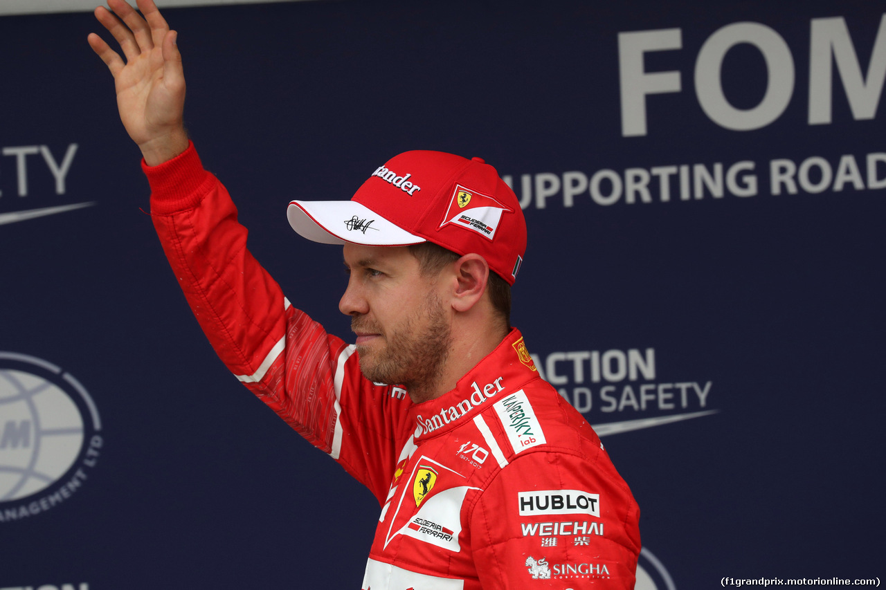 GP BRASILE, 11.11.2017 - Qualifiche, 2nd place Sebastian Vettel (GER) Ferrari SF70H