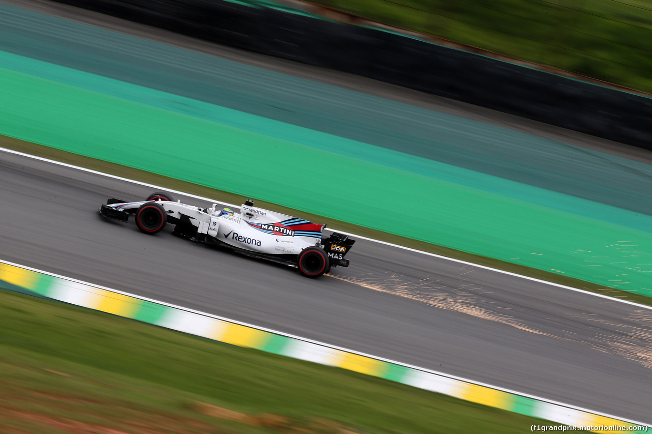 GP BRASILE, 11.11.2017 - Qualifiche, Felipe Massa (BRA) Williams FW40