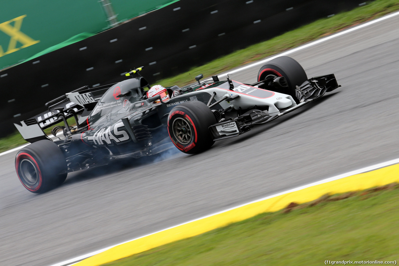 GP BRASILE, 11.11.2017 - Qualifiche, Kevin Magnussen (DEN) Haas F1 Team VF-17