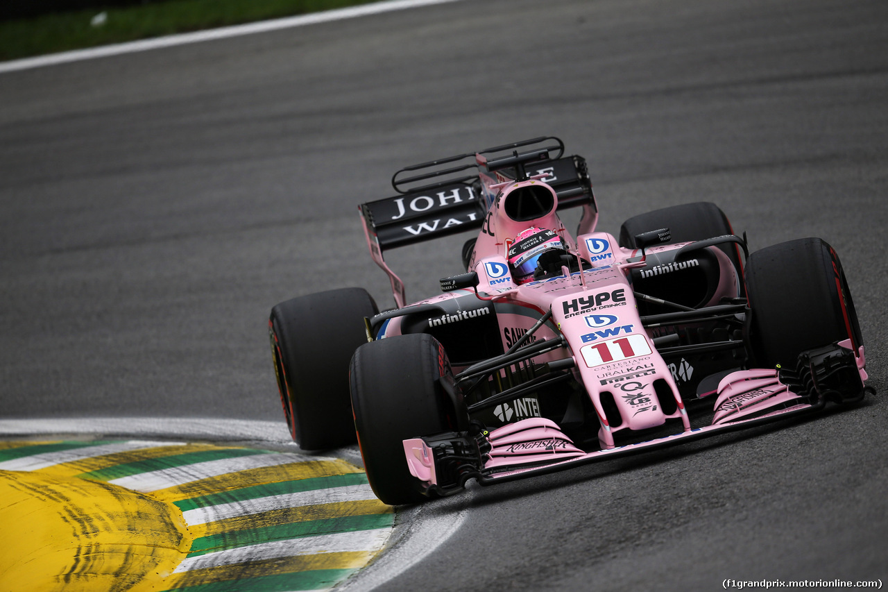 GP BRASILE, 11.11.2017 - Qualifiche, Sergio Perez (MEX) Sahara Force India F1 VJM010