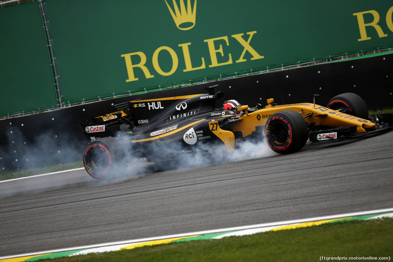 GP BRASILE, 11.11.2017 - Qualifiche, Nico Hulkenberg (GER) Renault Sport F1 Team RS17