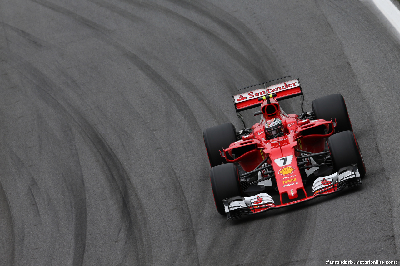 GP BRASILE, 11.11.2017 - Qualifiche, Kimi Raikkonen (FIN) Ferrari SF70H