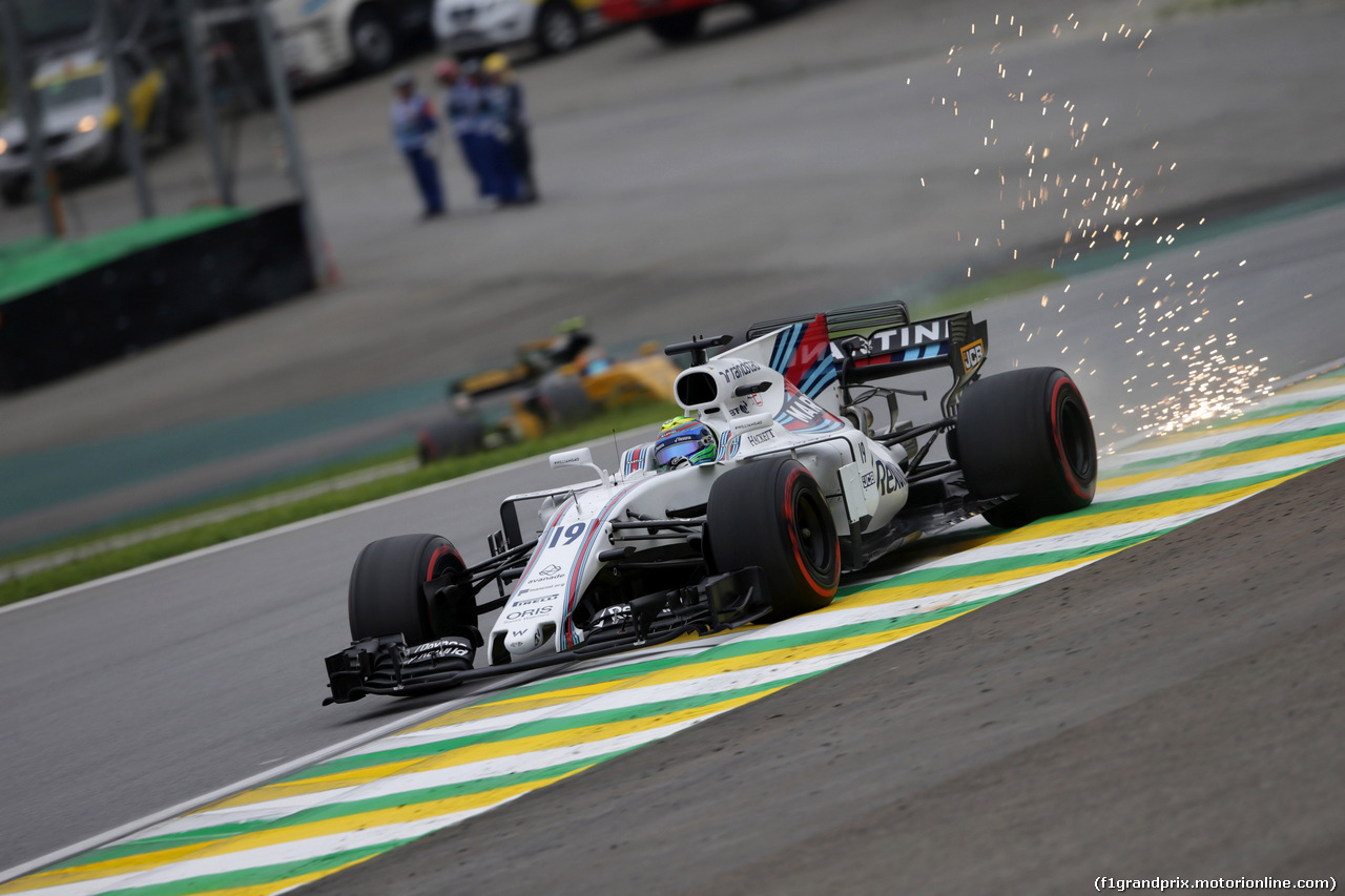 GP BRASILE, 11.11.2017 - Qualifiche, Felipe Massa (BRA) Williams FW40