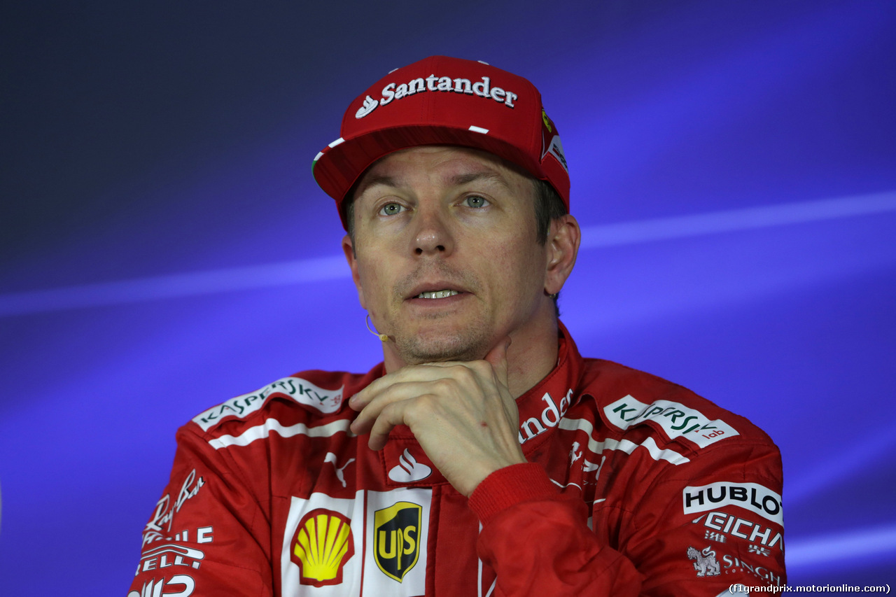 GP BRASILE, 11.11.2017 - Qualifiche, Conferenza Stampa, Kimi Raikkonen (FIN) Ferrari SF70H