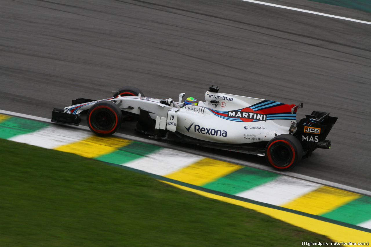 GP BRASILE, 11.11.2017 - Qualifiche, Felipe Massa (BRA) Williams FW40