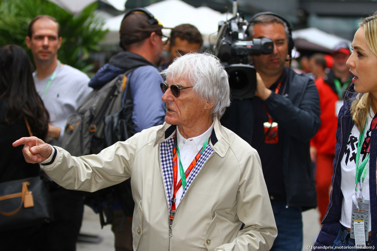 GP BRASILE, 11.11.2017 - Qualifiche, Bernie Ecclestone (GBR) e his daughter Petra Ecclestone