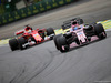 GP BRASILE, 11.11.2017 - Free Practice 3, Sergio Perez (MEX) Sahara Force India F1 VJM010 e Sebastian Vettel (GER) Ferrari SF70H