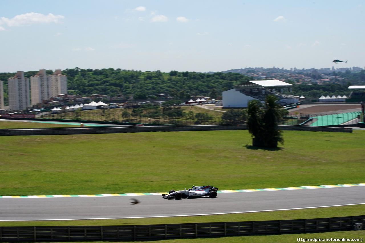 GP BRASILE, 10.11.2017 - Prove Libere 1, Lance Stroll (CDN) Williams FW40