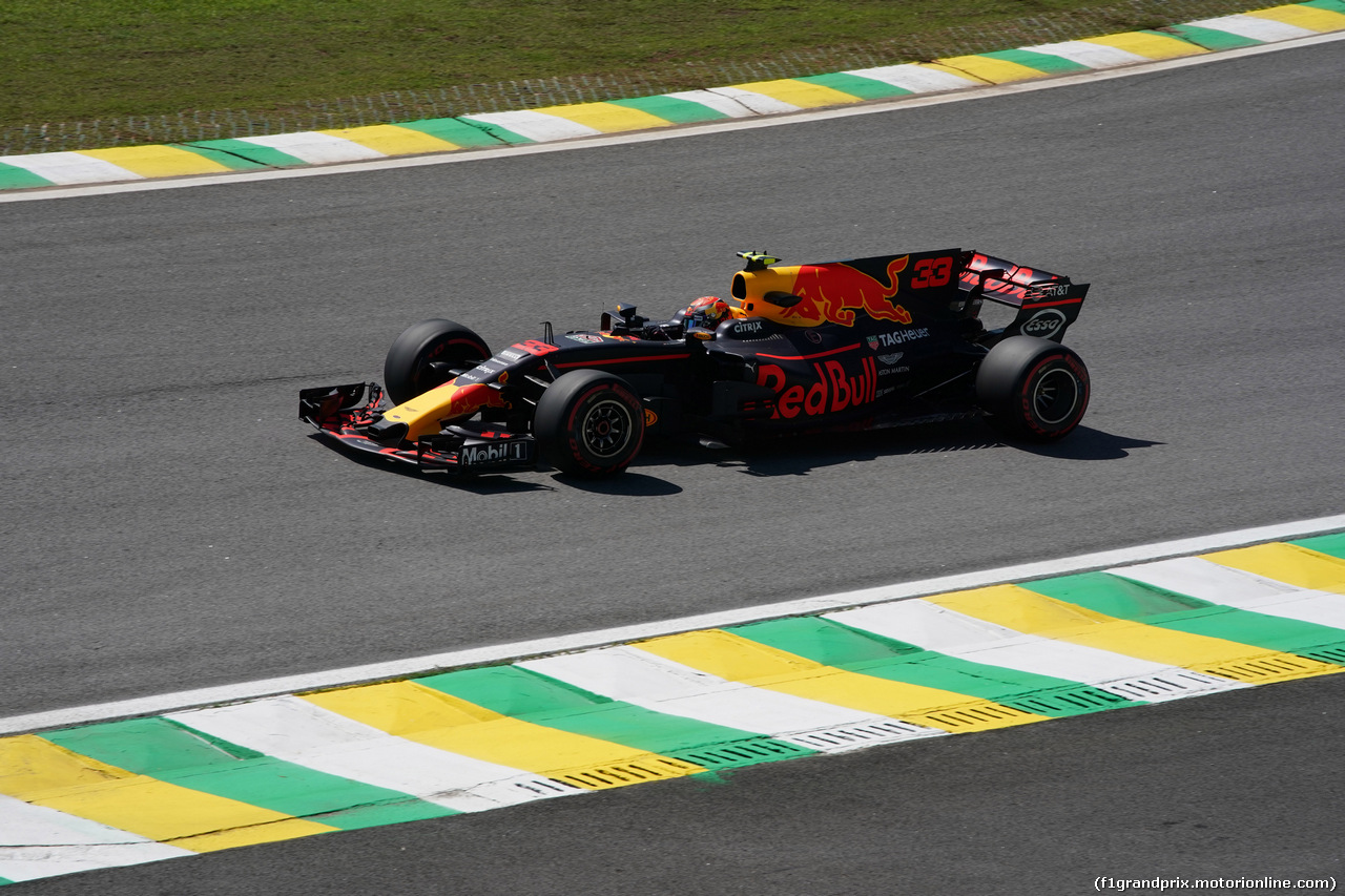 GP BRASILE, 10.11.2017 - Prove Libere 1, Max Verstappen (NED) Red Bull Racing RB13