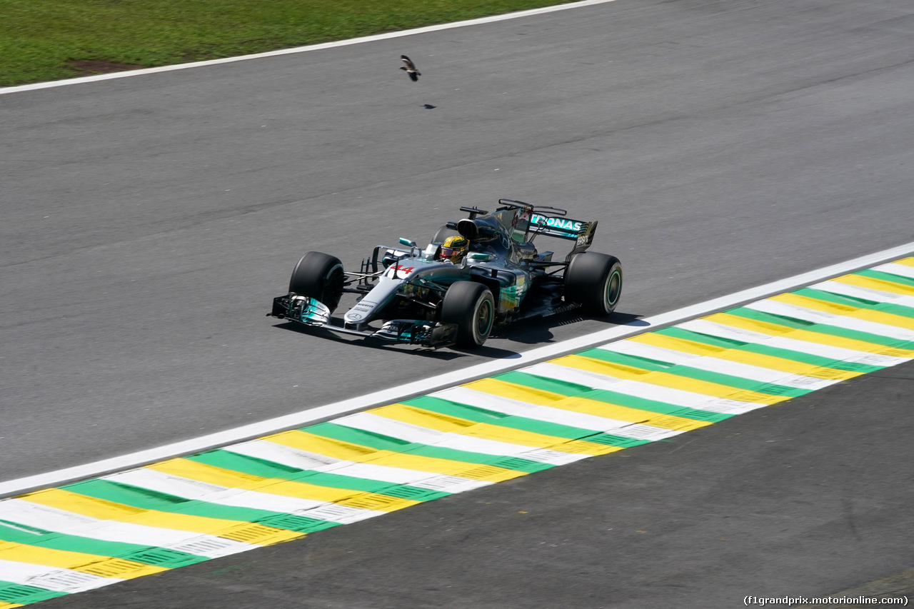 GP BRASILE, 10.11.2017 - Prove Libere 1, Lewis Hamilton (GBR) Mercedes AMG F1 W08