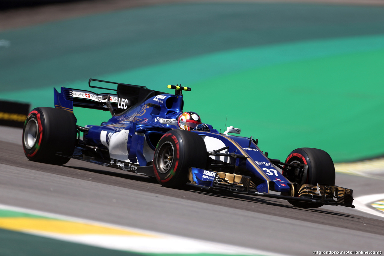 GP BRASILE, 10.11.2017 - Prove Libere 1, Charles Leclerc (MON) Test driver, Sauber C36