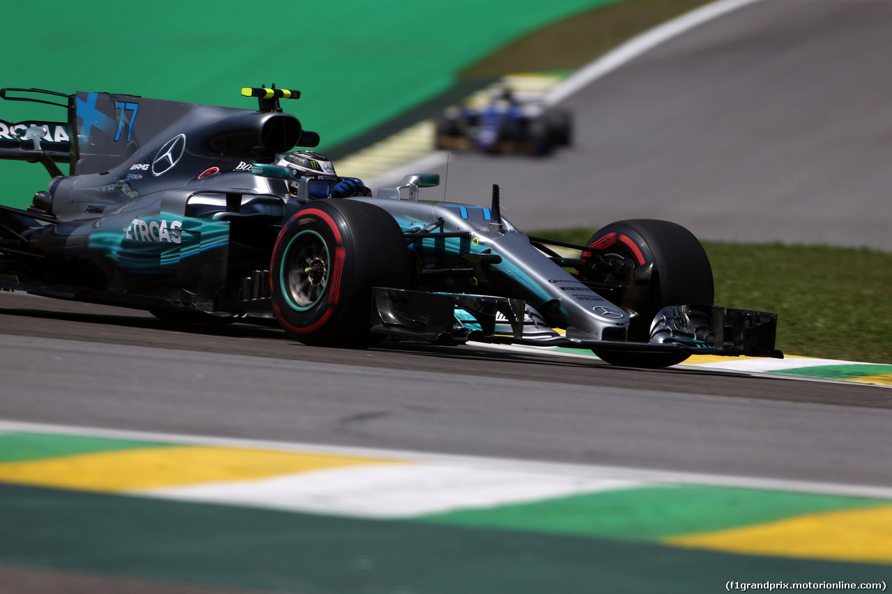 GP BRASILE, 10.11.2017 - Prove Libere 1, Valtteri Bottas (FIN) Mercedes AMG F1 W08
