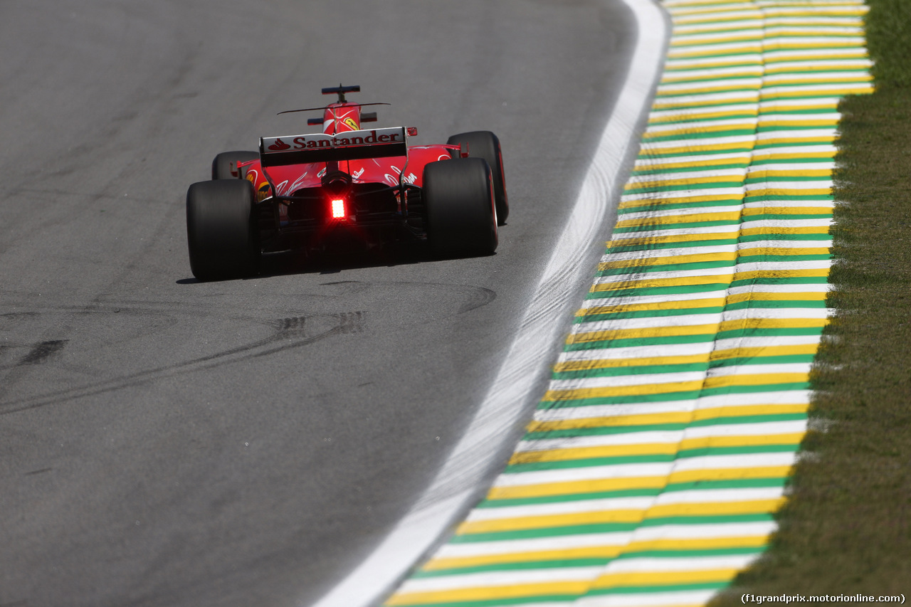 GP BRASILE, 10.11.2017 - Prove Libere 1, Sebastian Vettel (GER) Ferrari SF70H