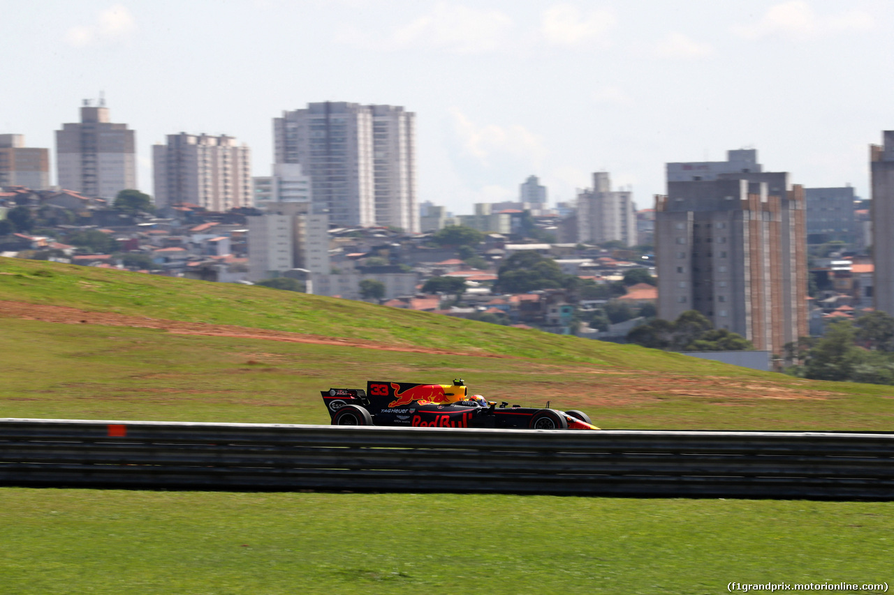 GP BRASILE, 10.11.2017 - Prove Libere 1, Max Verstappen (NED) Red Bull Racing RB13